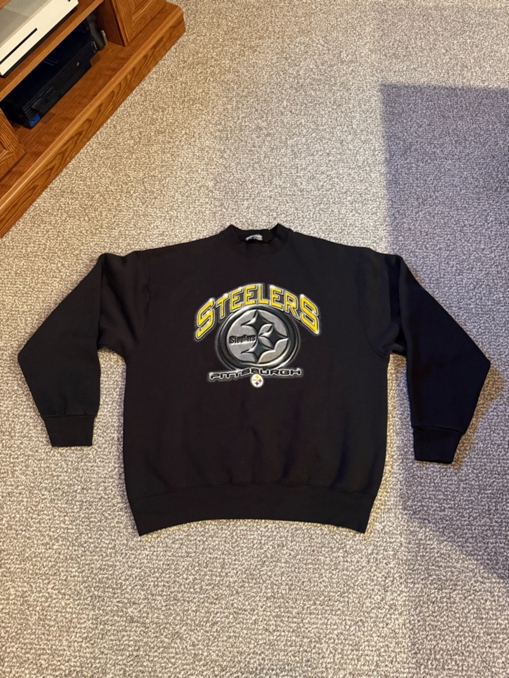 Vintage Pittsburgh Steelers Pro Player NFL Crewneck Chrome Logo